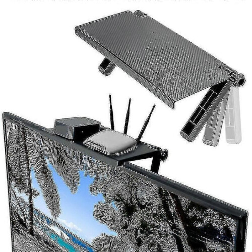 (257) Computermonitorplank, tv-rek, displayplank, opbergplank, bureau, scherm, opbergbeugel 2