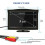 Moniteur LCD TFT HD de 310,5 pouces (800 x 480 pixels) avec double support de fixation pour caméra de 5