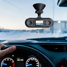 (425) Dashcam voor en achter, ingebouwde wifi 1080p dashcam voor auto's, 1,09 inch display dashcam,
