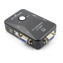 (563) 2-poorts USB VGA KVM-switchbox voor muis, toetsenbord, monitor en computer-pc