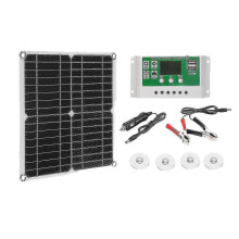 Kit panneau solaire 12 W (587) avec chargeur de batterie 12 V et contrĂ´leur 60 A