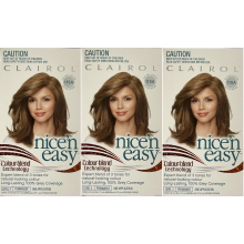 3 x Clairol Nice 'n Easy Colour Blend Technology Hair Dye- 115A Natural Lighter Golden Brown