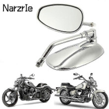 (1456) Qx 2 stuks/universele 10mm achteruitkijkspiegels motorfiets ABS kunststof draaibare HD Vision