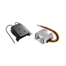 (1655) Convertidor de etapa de 18 V a 12 V para base de baterías, alimenta inversor de 180 W, conector,