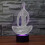 (1003)Creative 3d Yoga Meditation Night Light 16 Colors Changing Usb Powered Remote Control Touch Switch 2