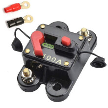 (1712) Interruttore automatico, DC 12-24 V 100 Auto Marine Barca Bicicletta Stereo Audio Fusibile in
