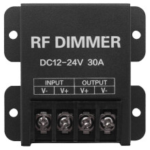 (989) 12v RF LED-dimmer trådlös ljusstyrka 3 knappar fjärrkontroll DC 12v-24v 30a 360w 720w f