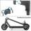 (1774) Kit de fixation pour tableau de bord de trottinette électrique Ninebot Max G30 (avant) 5