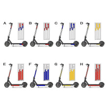 (1806) Autocollants réfléchissants étanches en PVC pour trottinette Ninebot Max G30 : protection fiable