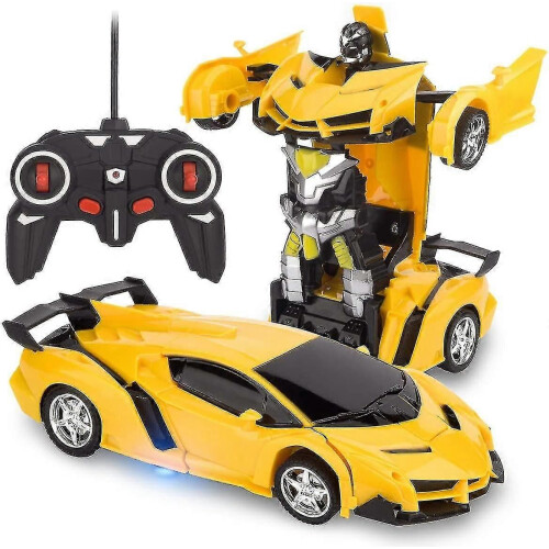 (1859) Voiture transformable télécommandée, robot RC rechargeable à rotation à 360 pour cascades et