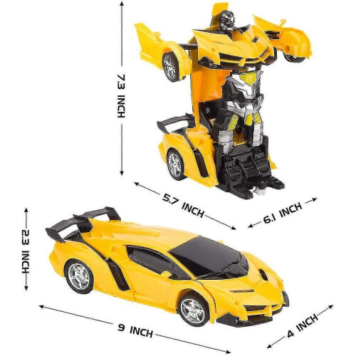 (1859) Voiture transformable télécommandée, robot RC rechargeable à rotation à 360 pour cascades et 1