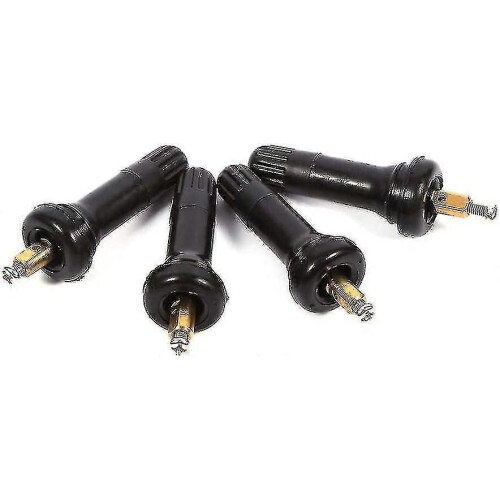 (1039) Däcktryckssensorstam Bildäckventilövervakningssensorstam (svart) (4 st) 2