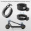 (1845)Round Lock Limit Ring + Limit Ring Base Kit For Ninebot Max G30 Electric Scooter Black Circle 5