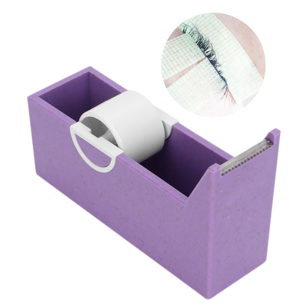 Portable Eyelash Extension Tape Dispenser Office Salon Purple 9.5x3x5.7cm