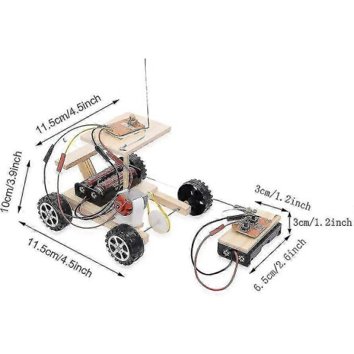 (2064) Modèle de voiture à assembler, kit de voiture télécommandée électrique à monter soi-même pour 2