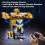 (2135) Coche robot transformable con control remoto, luces y deformación. Escala 1:18. Recargable. 2