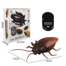 (2163) Voiture télécommandée cafard, jouet animal électronique réaliste, faux gros insecte lumineux
