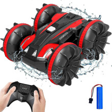 (2175) Auto radiocomandata, barca, camion - 2,4 GHz, auto radiocomandate anfibie 4WD, regali per bambini,