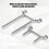 (2188)Remote Control Vehicle Accessory Front Rear Metal Car Shell Columns For Trx-4 Rc Car (silver) 5