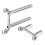 (2188)Remote Control Vehicle Accessory Front Rear Metal Car Shell Columns For Trx-4 Rc Car (silver) 2