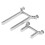 (2188)Remote Control Vehicle Accessory Front Rear Metal Car Shell Columns For Trx-4 Rc Car (silver) 1