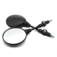 (1271) Qx 1 paar opvouwbare ronde 10 mm motorfiets achteruitkijkspiegels voor KTM spiegelaccessoires