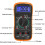 (2412) Digitale multimeter Voltmeter Batterijspanning Multitester AC DC Volt Ohm Amp Stroommeter Continuïteit 5
