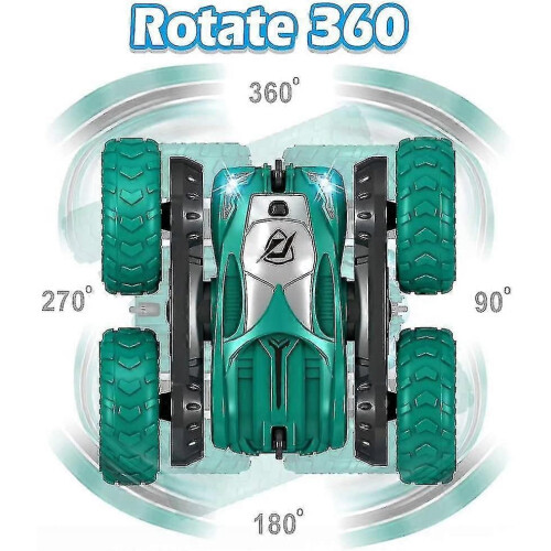 (2446) Voiture télécommandée RC, pneus double face, transformable en voiture de course rapide, voiture 1