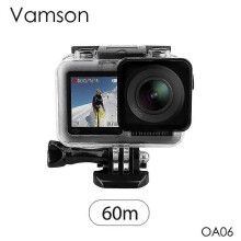 (131221) Vamson voor Dji Osmo Action Camera Waterdichte Behuizing 60m Duikschelp Box Voor Dji Accessoires