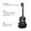23-inch Ukulele Acoustic Ukulele Kit with Storage 3