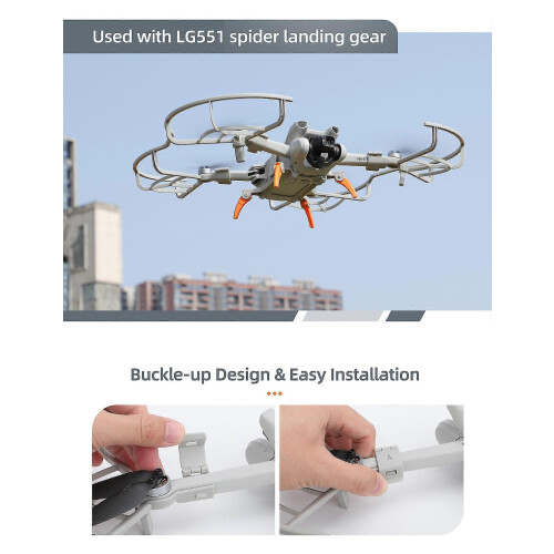 (131634) Propellerskydd för Mini 3 integrerade propellrar, skyddslock, skärmringar, drönare 2
