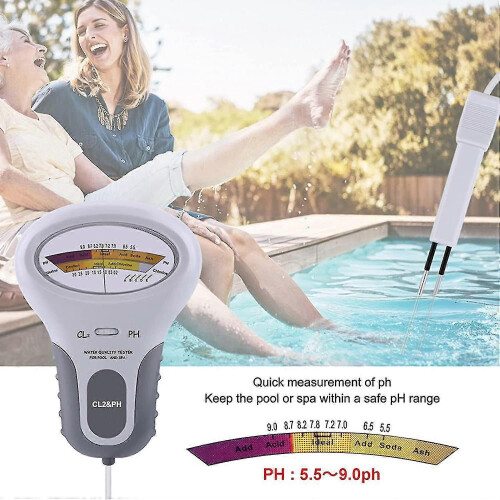 (132270) Testeur électronique numérique 2 en 1 de pH et de chlore pour spa, analyse du chlore résiduel 1
