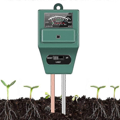 (132308) Détecteur 3 en 1 de pH, d'humidité et de sol de solarium, vert 2