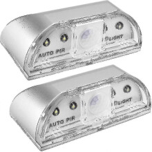 (132482)Lampade notturne per serratura, lotto di 2 luci notturne a LED a infrarossi IR per serratura