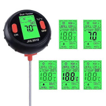 (132541) 5 in 1 Misuratore di umidità del terreno Monitor pH Tester EC Conduttività Termometro Rilevatore