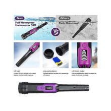 (132706) LED-display metaaldetector Pinpointer Handheld Pinpointer IP68 Volledig waterdichte schatzoekmachine