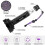 (132959) Linterna UV con gafas protectoras, 128 leds, 395 nm ultravioleta 4