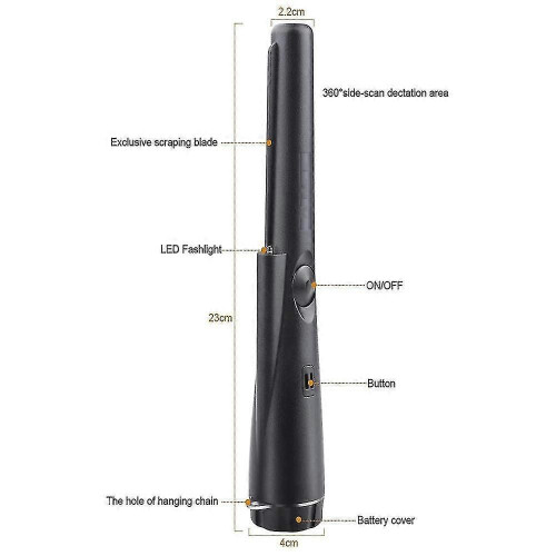 (132945) Professionele metaaldetector Pinpointer Schatzoekgereedschap Zoemer Tril Handheld Pointer 1