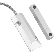 (133044) Sensore di contatto magnetico per porte e finestre in metallo cablato, rilevatore di allarme