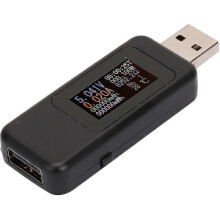 (133083) USB-opladerdetector - LCD-schermtester USB-opladerdetector Digitale voltmeter Ampèremeter Spanning