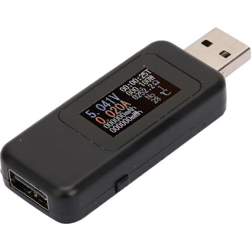 (133083) USB-opladerdetector - LCD-schermtester USB-opladerdetector Digitale voltmeter Ampèremeter Spanning