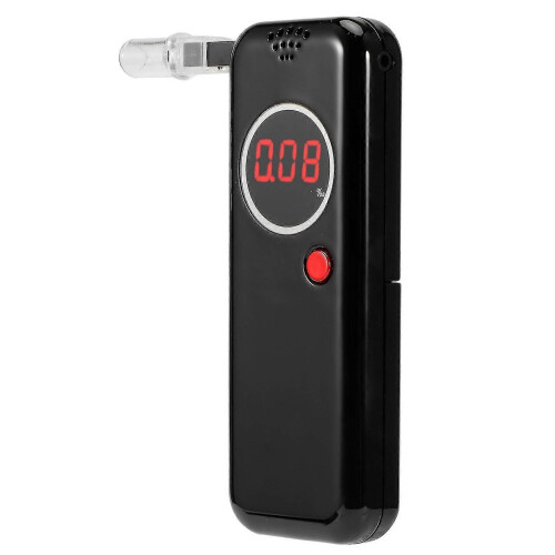 (133006)Drunk Driving Tester Exhalation Blowing Digital Lcd Display Handheld Detector Quick Response(black 1