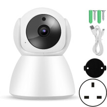 (133316) 720p Wifi IP Babycam 2-vägs intercom babyvakt PTZ-kamera för hemmabruk 110-240v (Storbritannien)