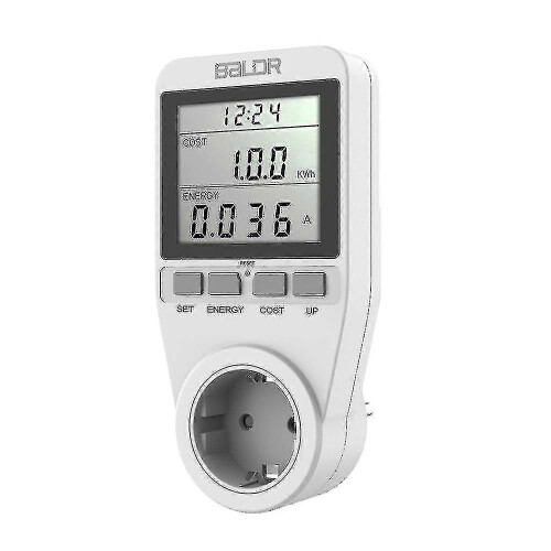 (133335) Groot scherm Stroombewaking Stopcontact Stroommeter Meetinstrument Intelligente facturering