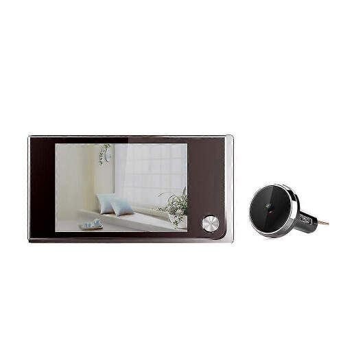 (133480) Caméra œil de chat électronique avec judas numérique LCD 3,5 pouces, angle de vision de 120