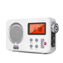 (53) Draagbare radio met twee kanalen, Am Fm-audio-ontvanger, stabiel signaal, radio met 3,5 mm oortelefoonplug,
