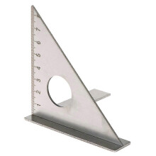 (75) Regla multifuncional cuadrada de acero inoxidable, calibre 45/90, para carpintería