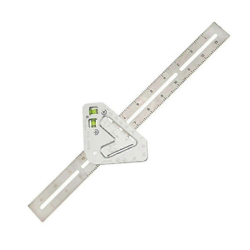 (206) Regla multifuncional para carpintería, regla angular multifuncional para carpintería, escuadra 1