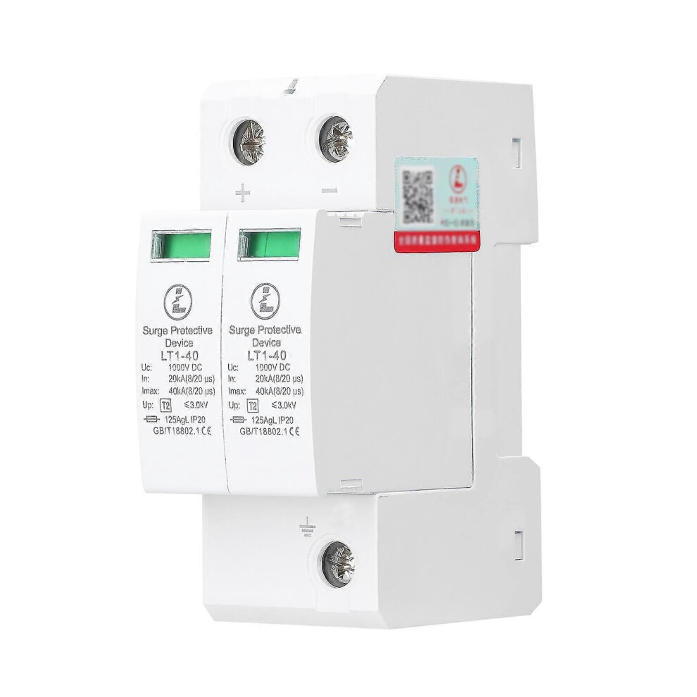 (1425)Plug-in Type Photovoltaic Power Surge Protector Surge Protectives Device 2p-40ka-dc1000v Surge