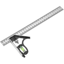(1466) Escuadra combinada, regla angular combinada de 300 mm (12 pulgadas), acero inoxidable, aleación